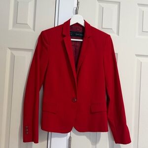 Zara Vibrant Red Women's Suit Jacket